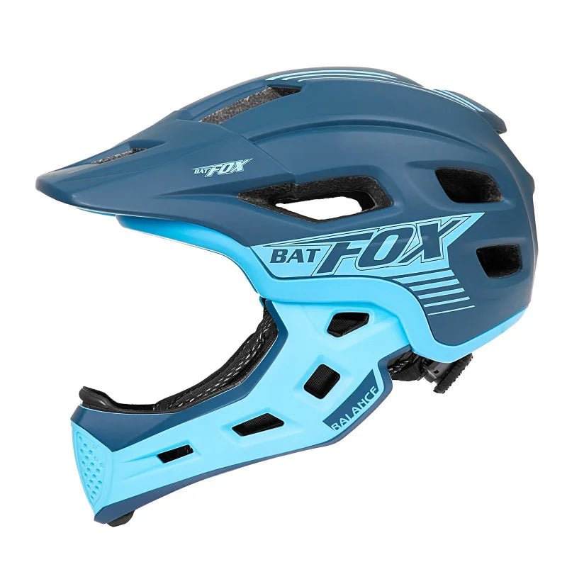 BATFOX Helmet for Children Bike Helmet Full Face - E - Bike QC