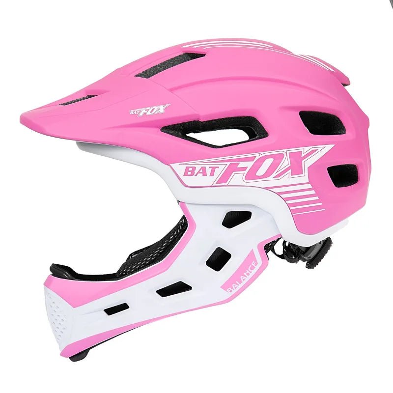 BATFOX Helmet for Children Bike Helmet Full Face - E - Bike QC