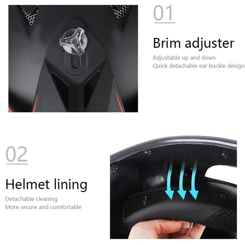 DOT Helmets Motocross - E - Bike QC