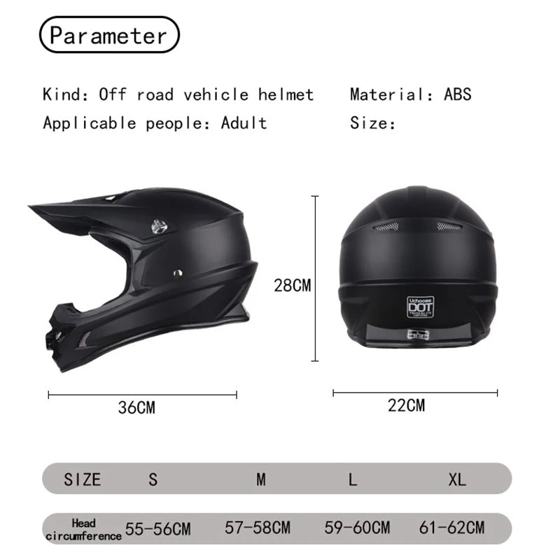 DOT Helmets Motocross - E - Bike QC