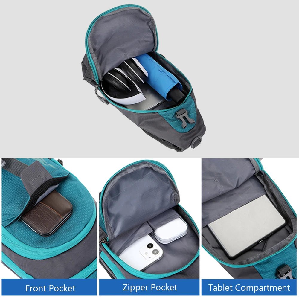 Sling Backpack Chest Crossbody Bag Waterproof Lightweight - E - Bike QC
