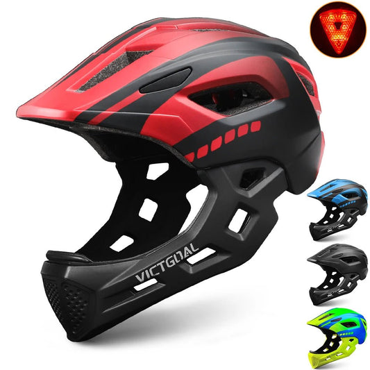 VICTGOAL Kids Detachable Full Face Bicycle Helmet - E - Bike QC