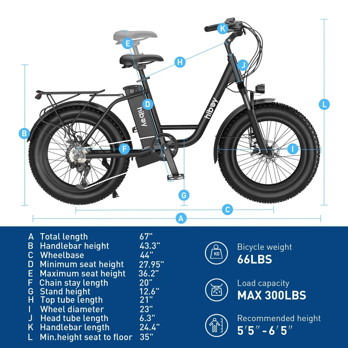 Hiboy EX6 Step - thru - E - Bike QC