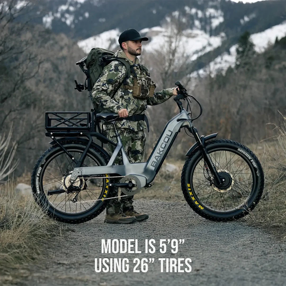 Bakcou Kodiak AWD SD Electric Bike | Dual 750W Motors, All-Terrain Beast